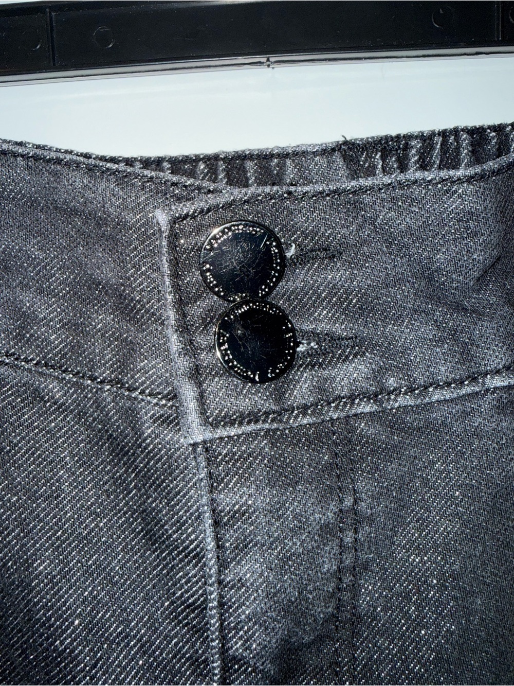 Democracy Black and Gray Jeans with Logo Tag - Picture 4 of 7